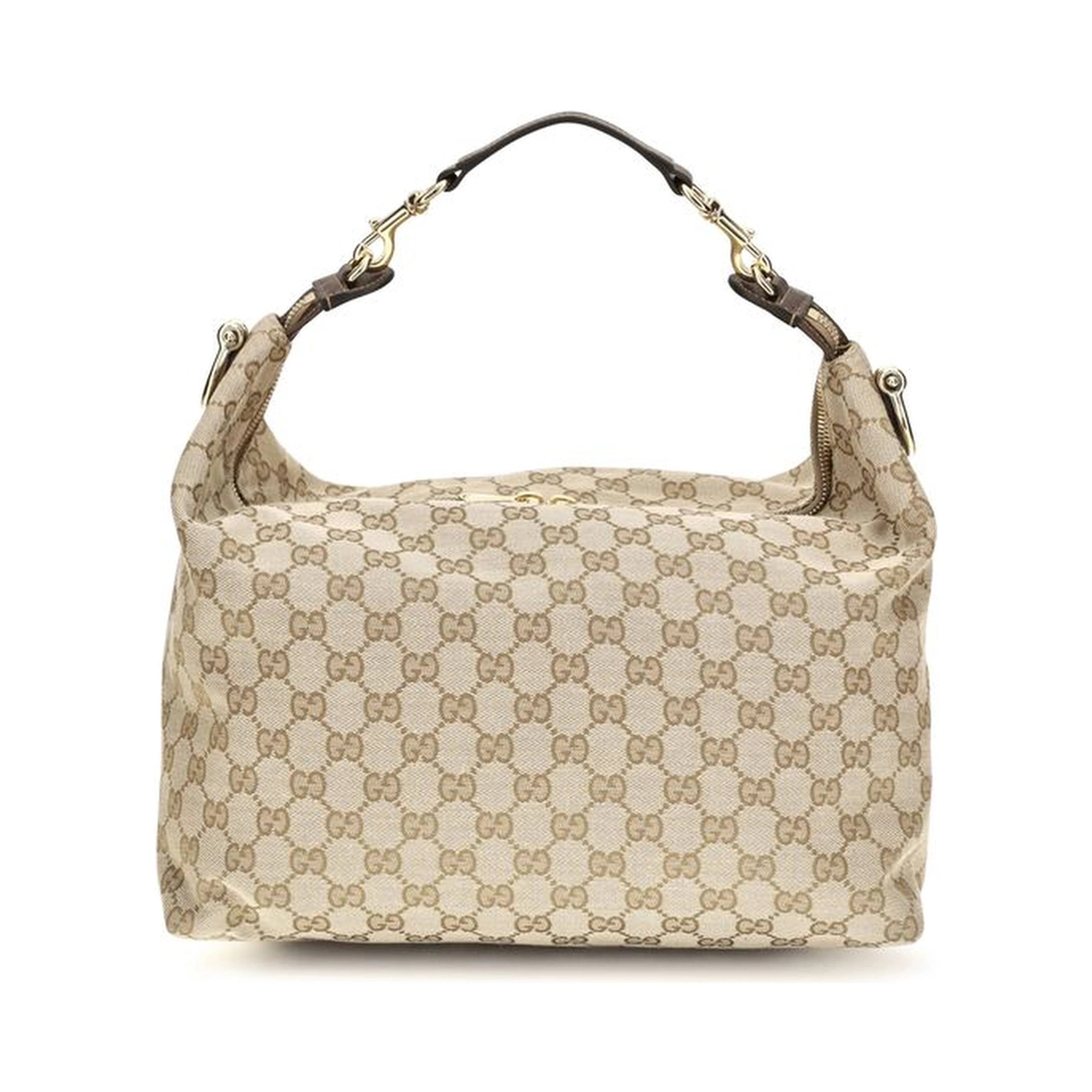 Beige Fabric Shoulder Bag