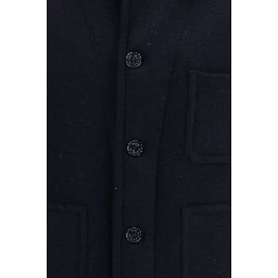 Blue Wool Oves Aries Full-Length Jacket