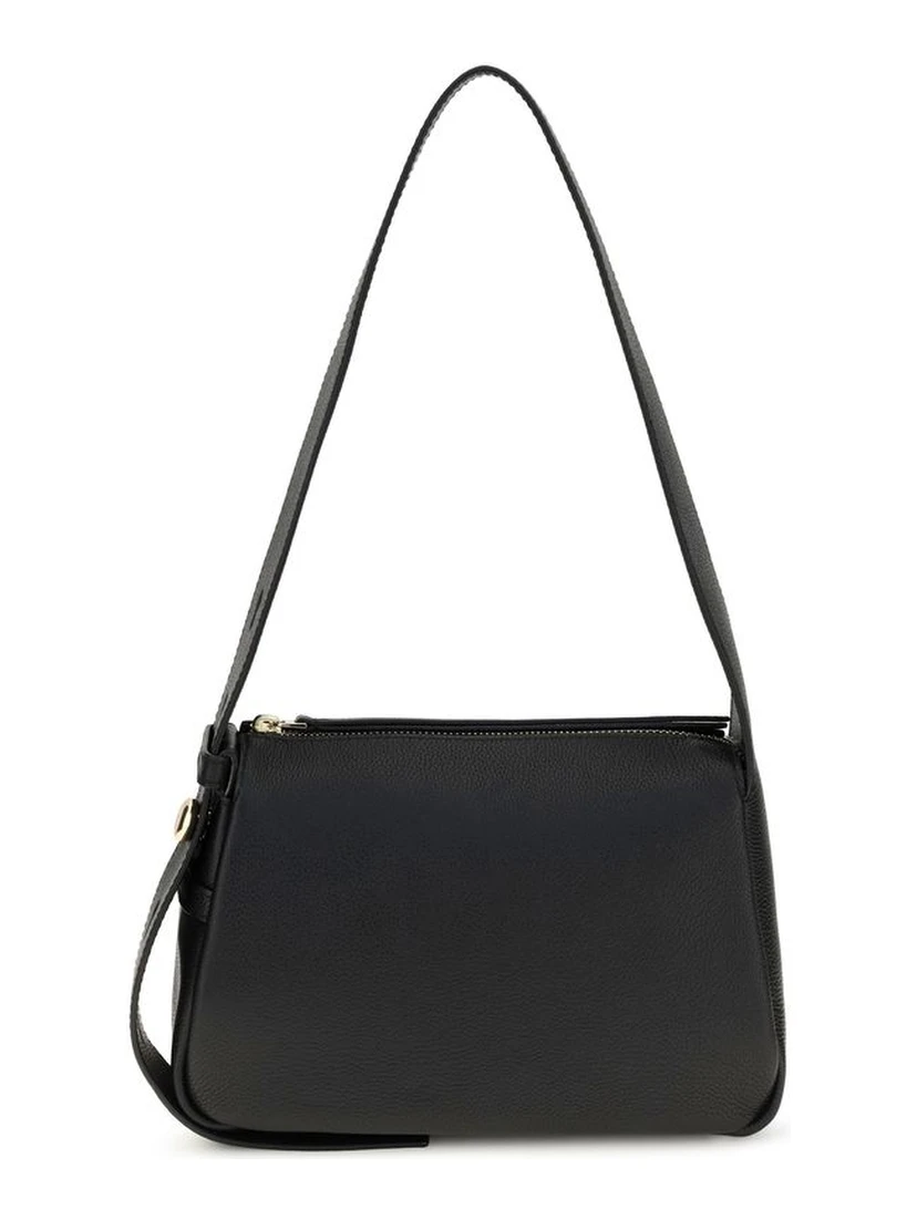Black Calf Leather Bos Taurus Shoulder Bag