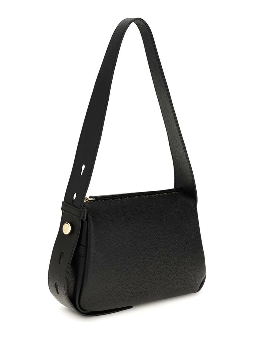 Black Calf Leather Bos Taurus Shoulder Bag