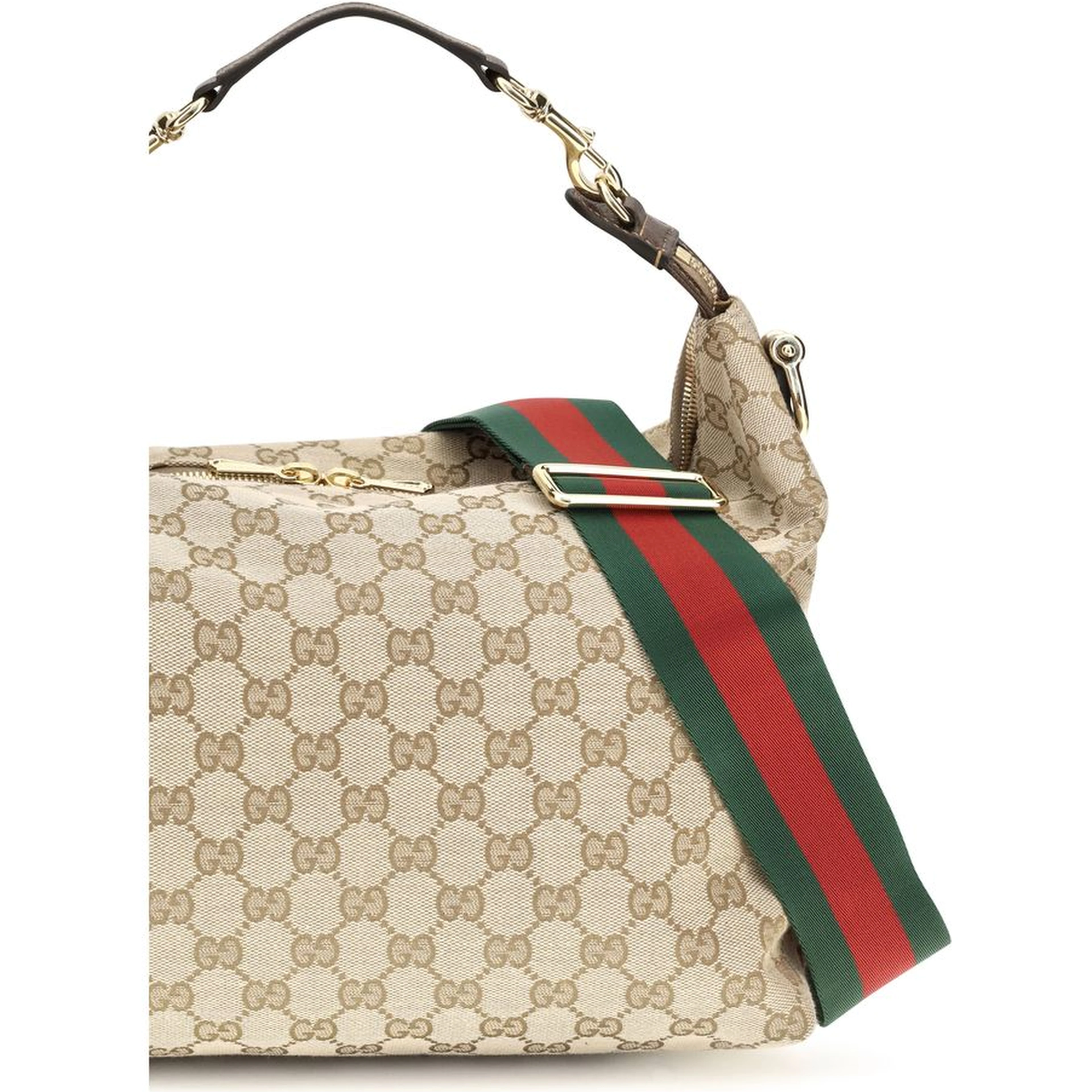 Beige Fabric Shoulder Bag
