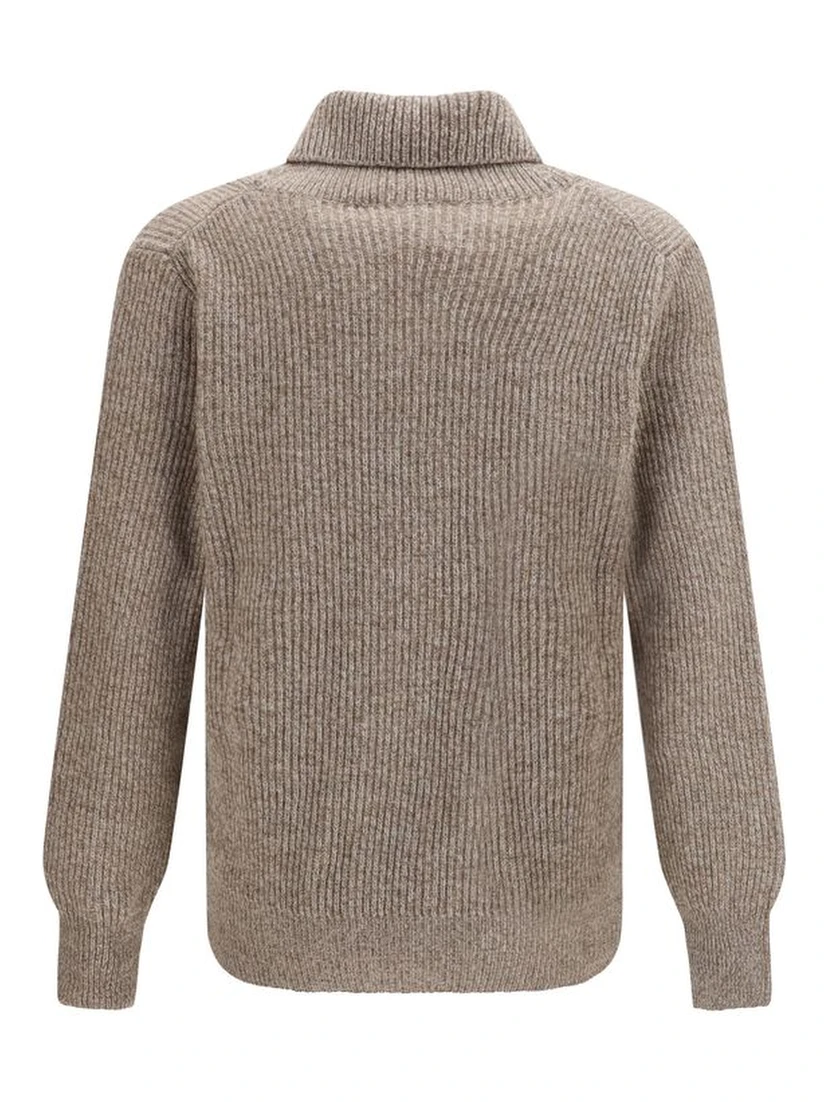 Beige Wool Oves Aries Cardigan