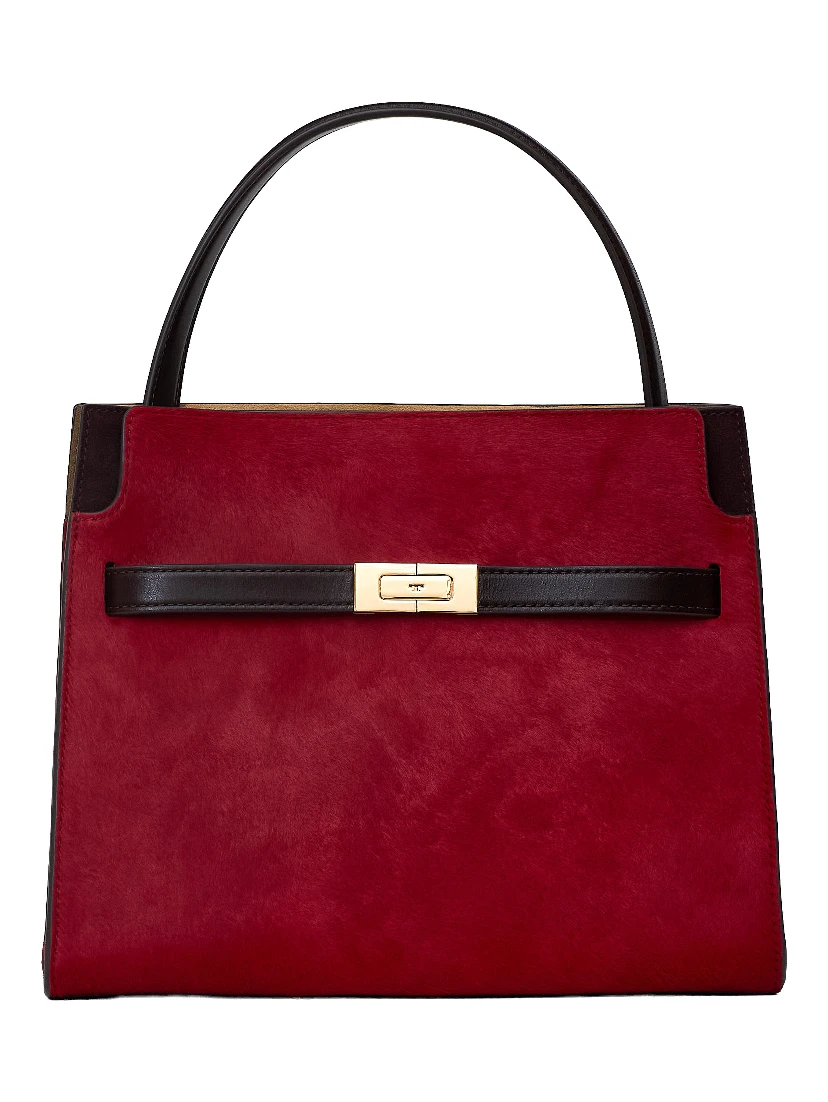 Lee Radziwill Haircalf Small Double Bag