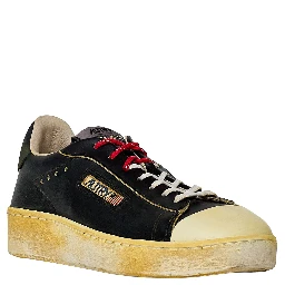 Sneakers Dallas Vintage Low In Pelle, Nabuk Nera