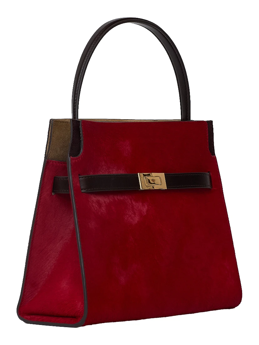 Lee Radziwill Haircalf Small Double Bag