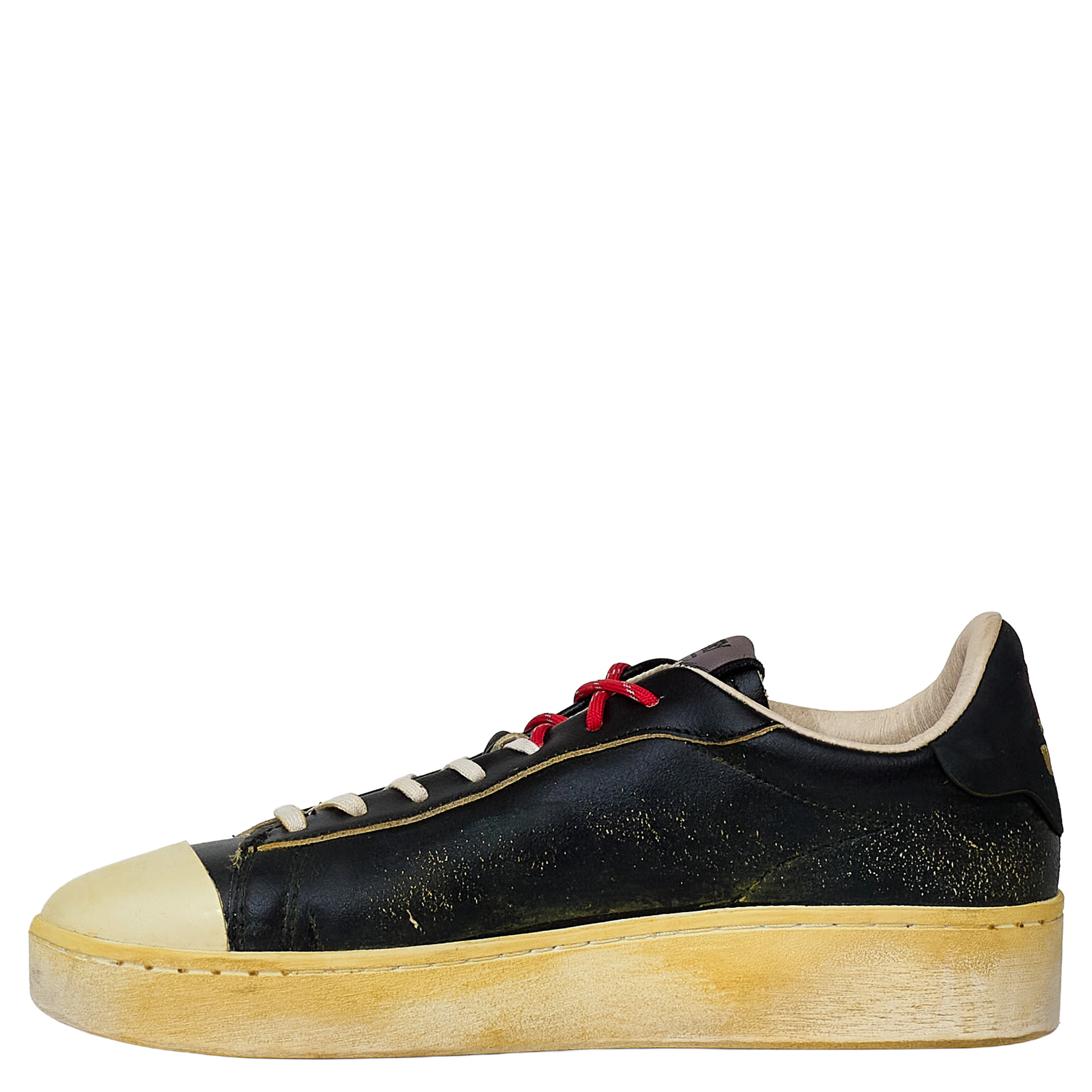 Sneakers Dallas Vintage Low In Pelle, Nabuk Nera