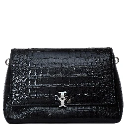 Charlie Embossed Croc Shoulder Bag