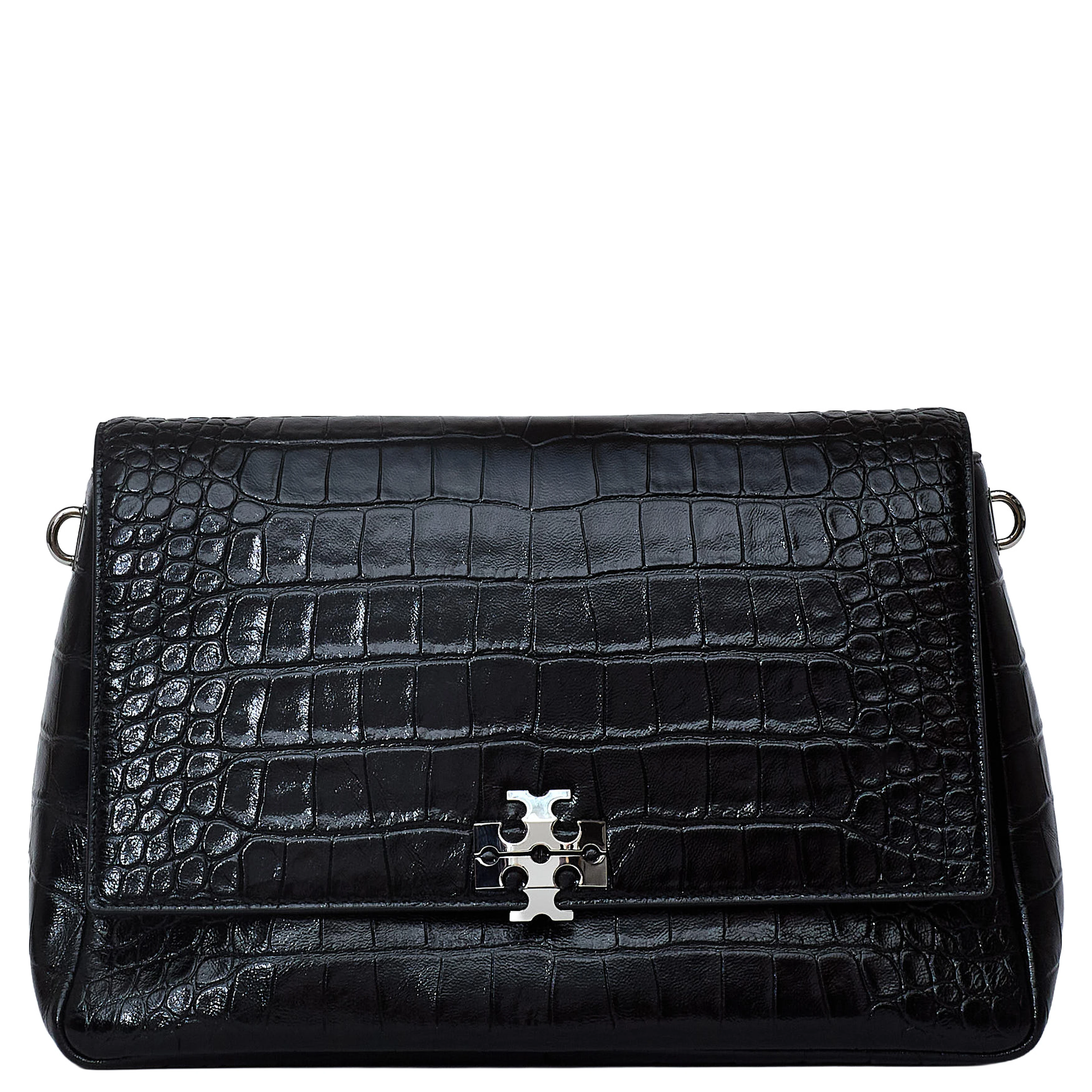 Charlie Embossed Croc Shoulder Bag