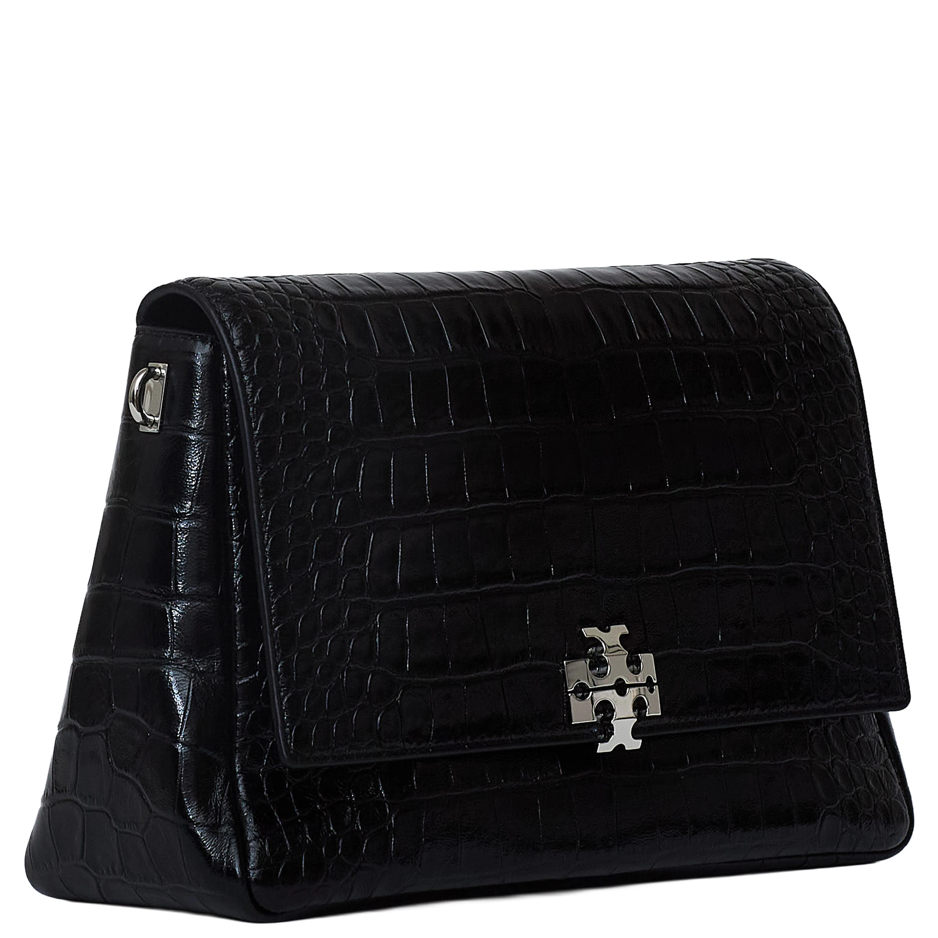 Charlie Embossed Croc Shoulder Bag