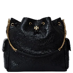 Charlie Quilted Large Drawstring Shoulder Bag