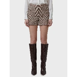 Glen plaid shorts