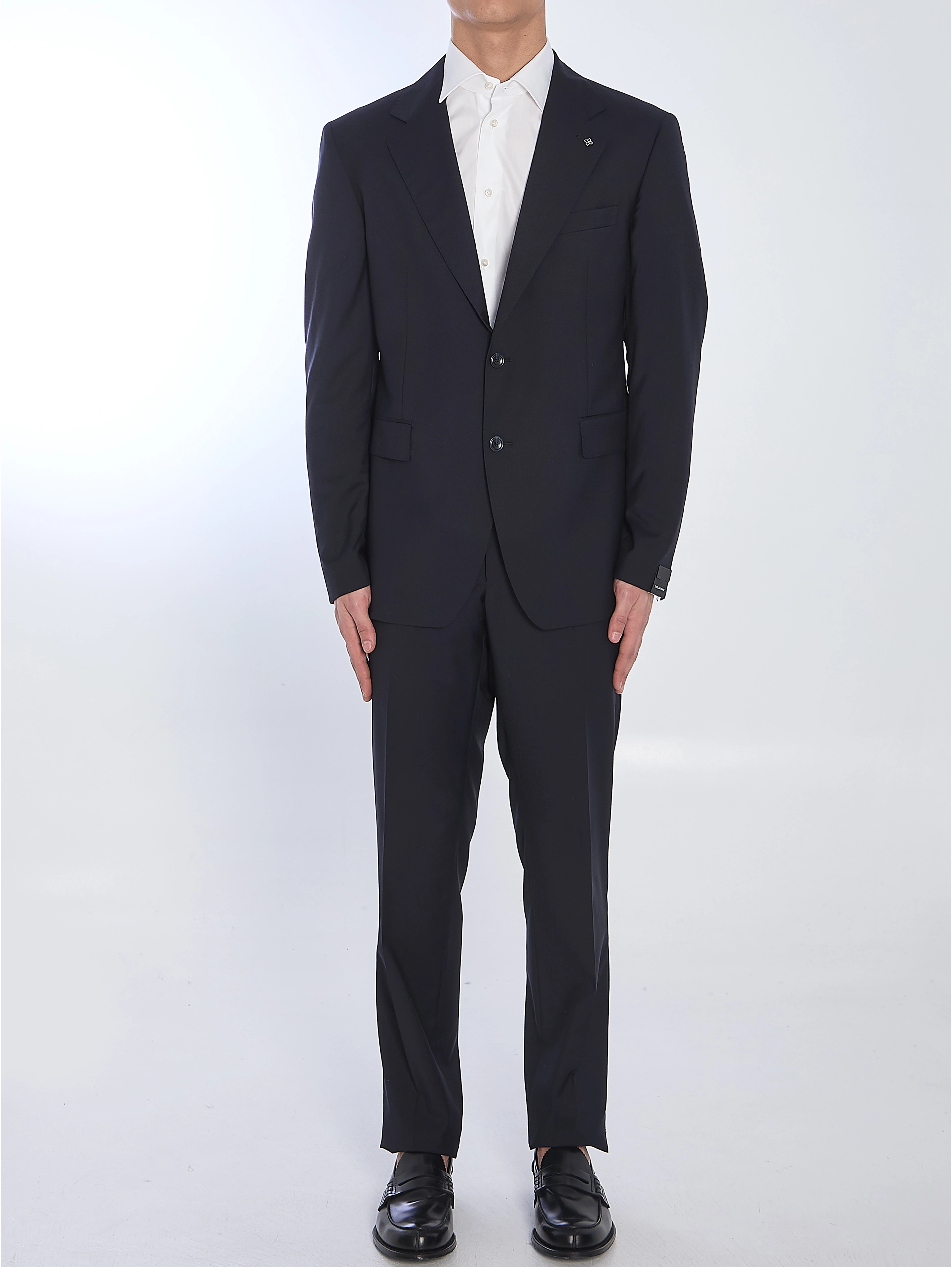 Biue Napoli single-breasted virgin wool suit