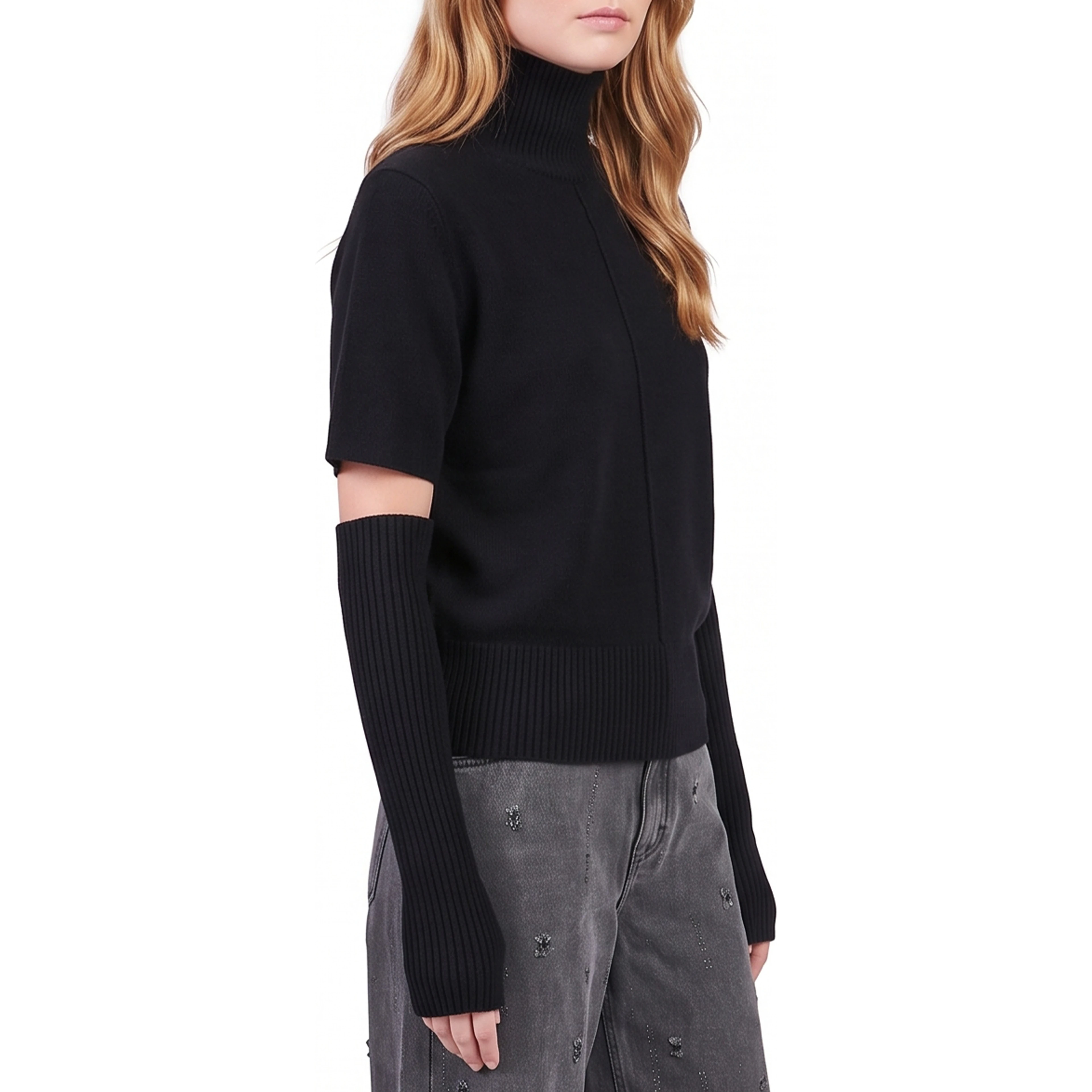 Sleeve-top shirt