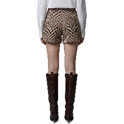 Glen plaid shorts