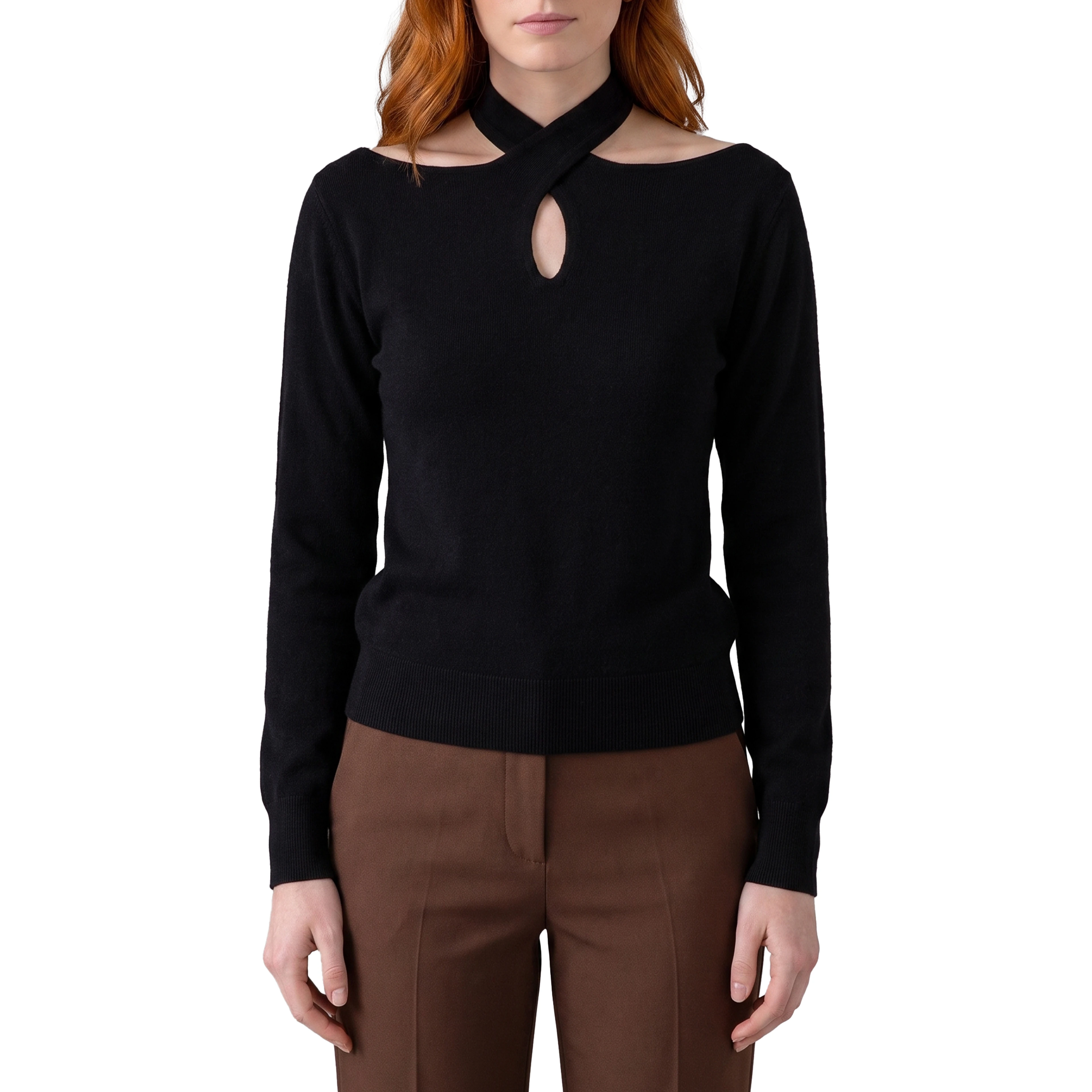 Cross-neck top