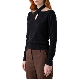 Cross-neck top