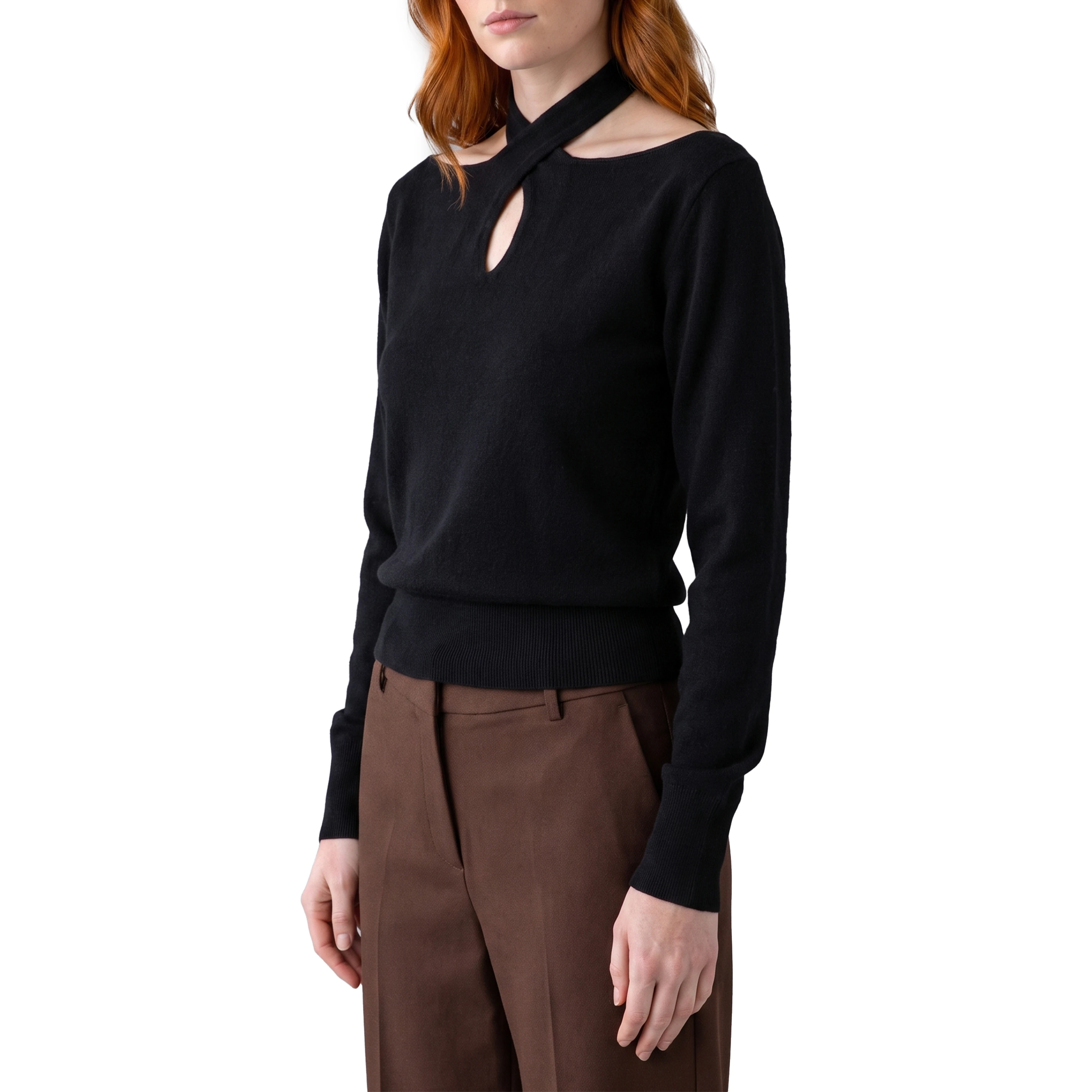 Cross-neck top