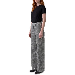 Jeans with sequin embroidery