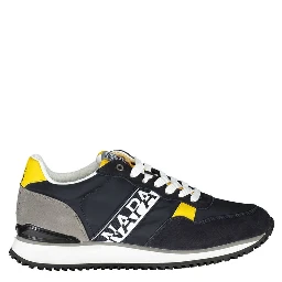 Blue Polyester Men's Sneaker