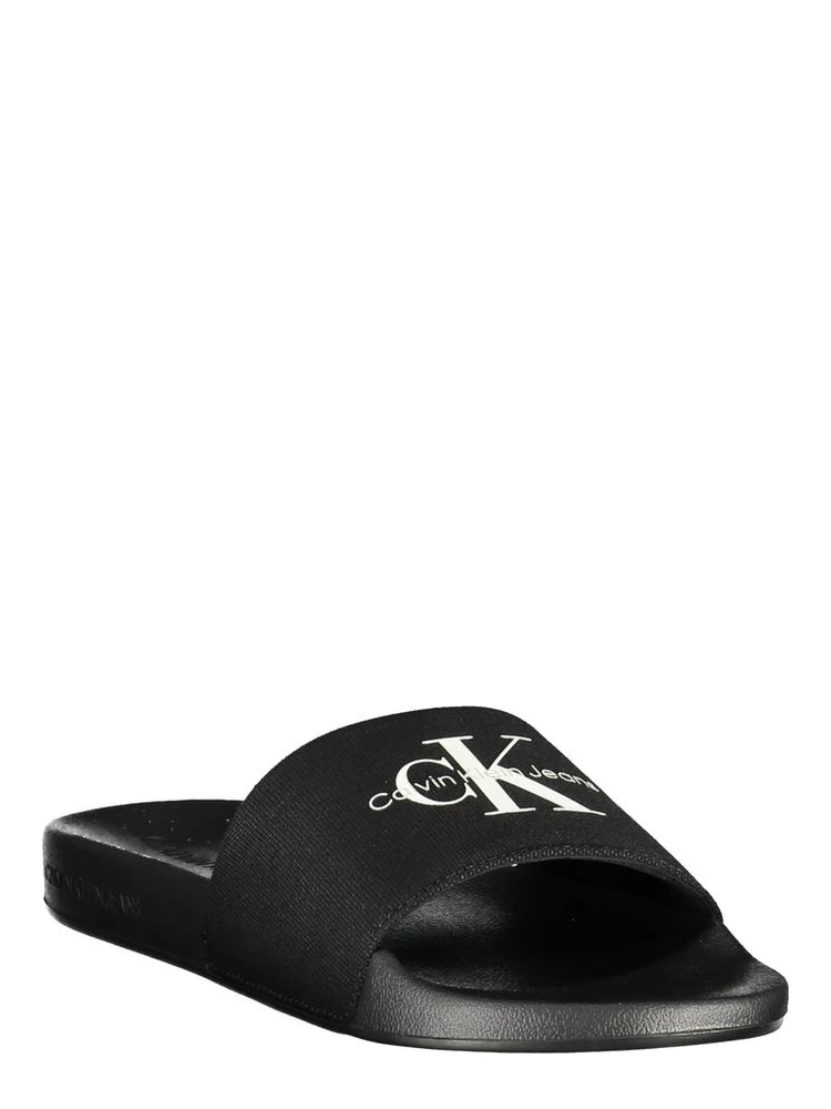Black Polyester Men's Slipper alternative