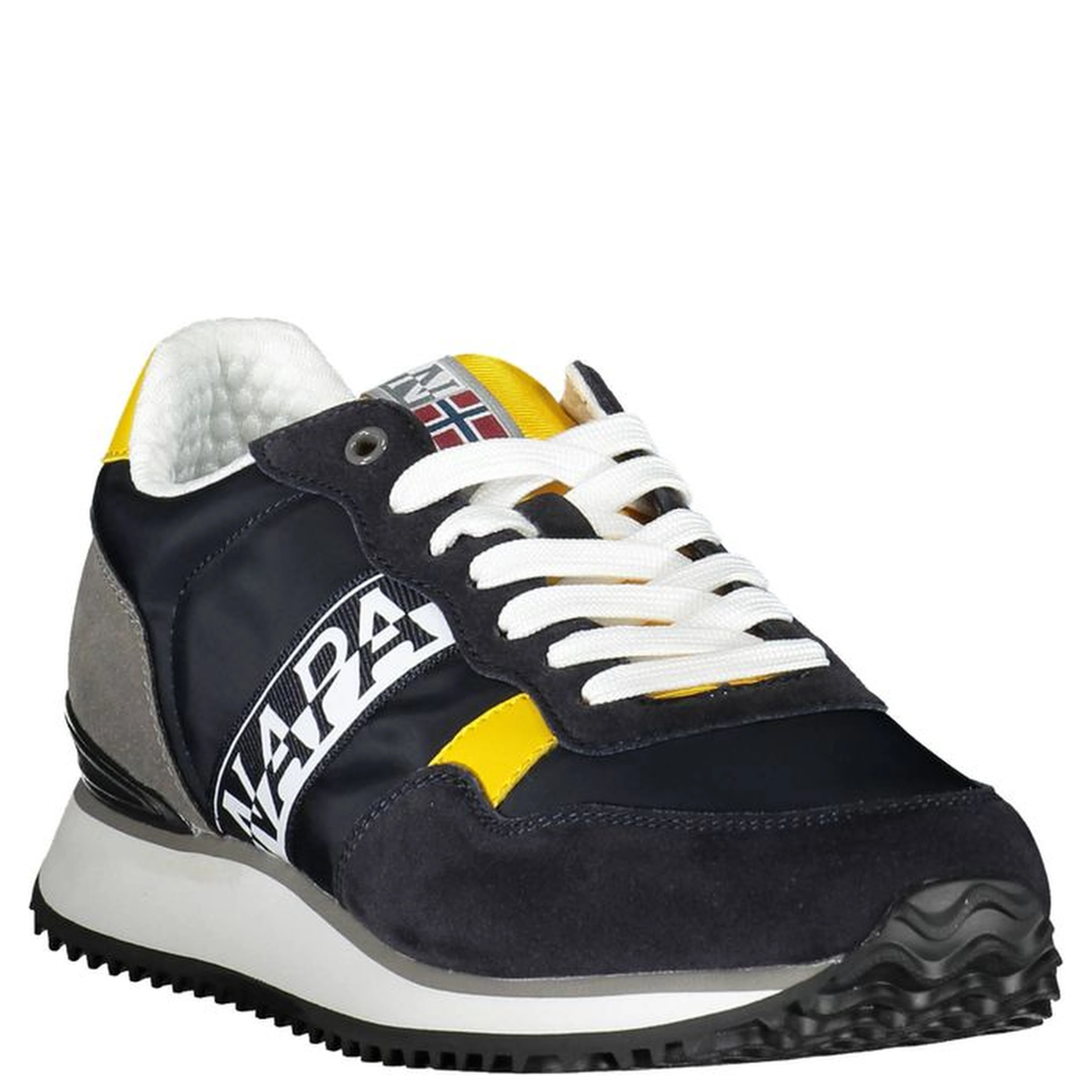 Blue Polyester Men's Sneaker