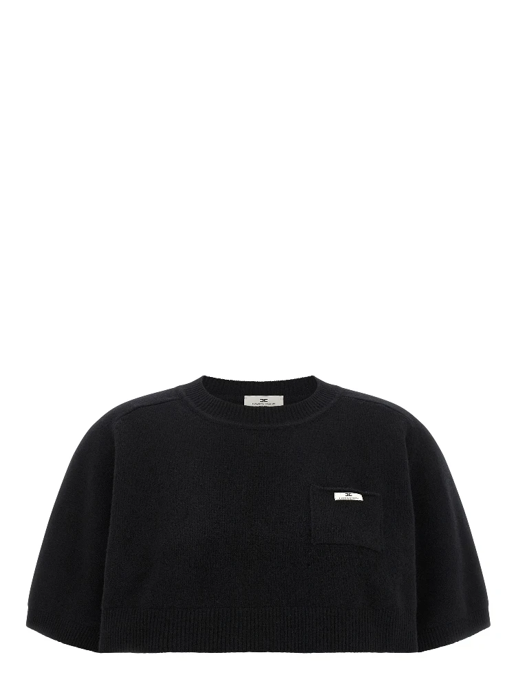 Black Wool Sweatshirt