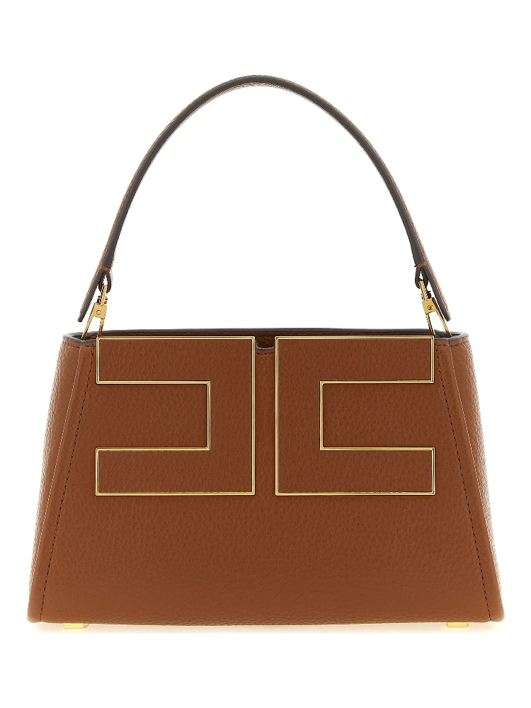 Brown Polyester Handbag