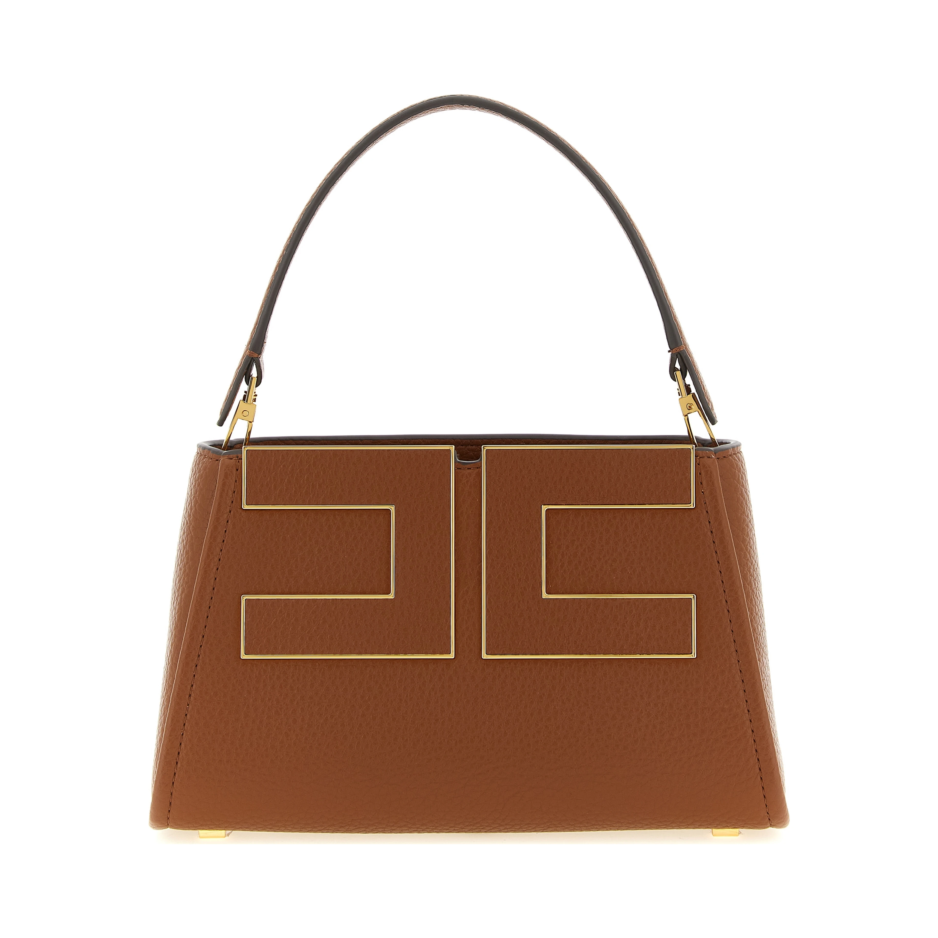 Brown Polyester Handbag