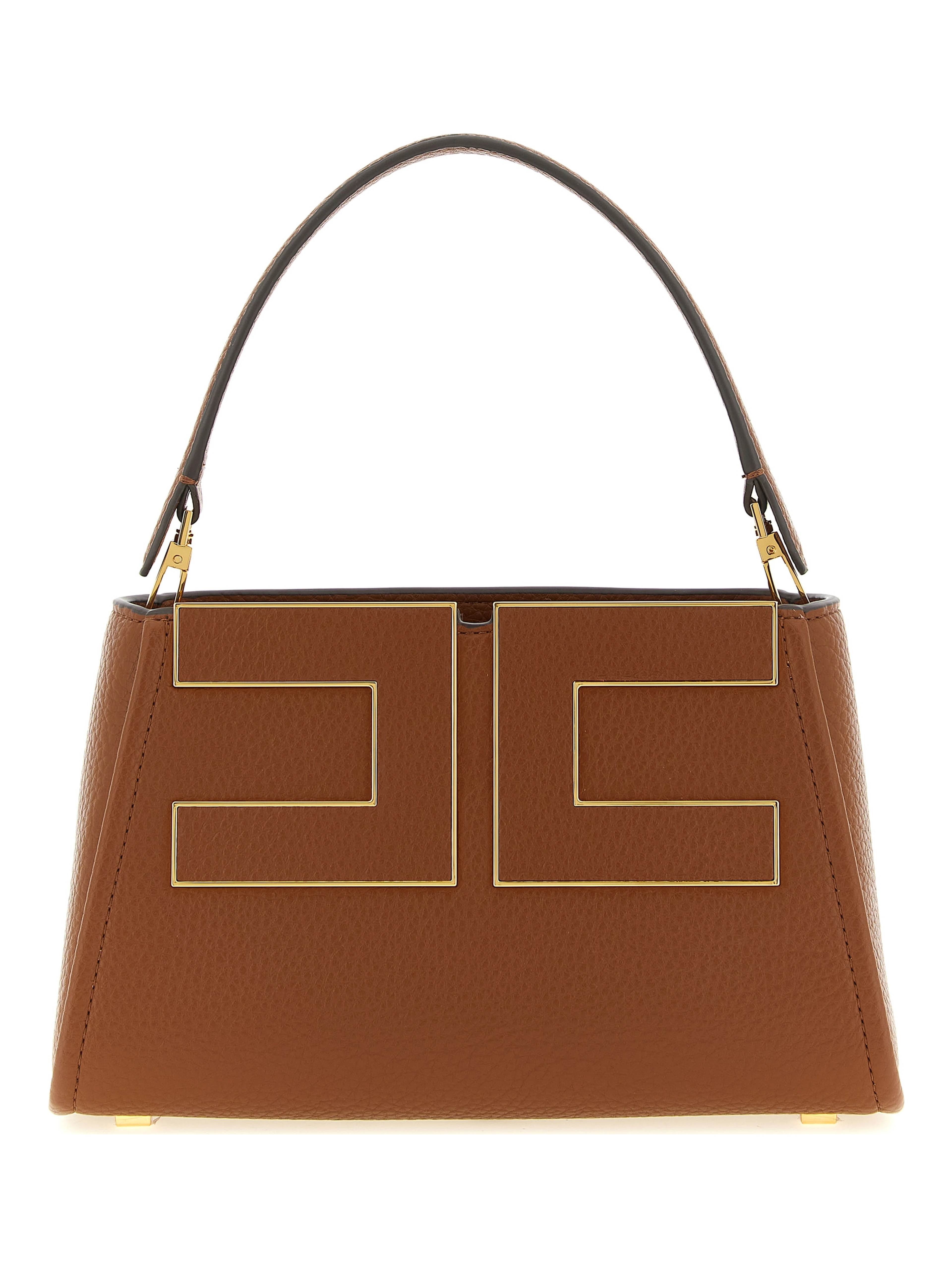Brown Polyester Handbag