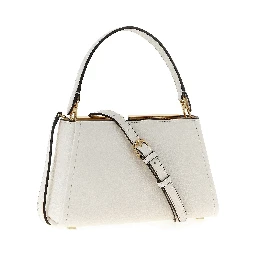 White Polyester Handbag