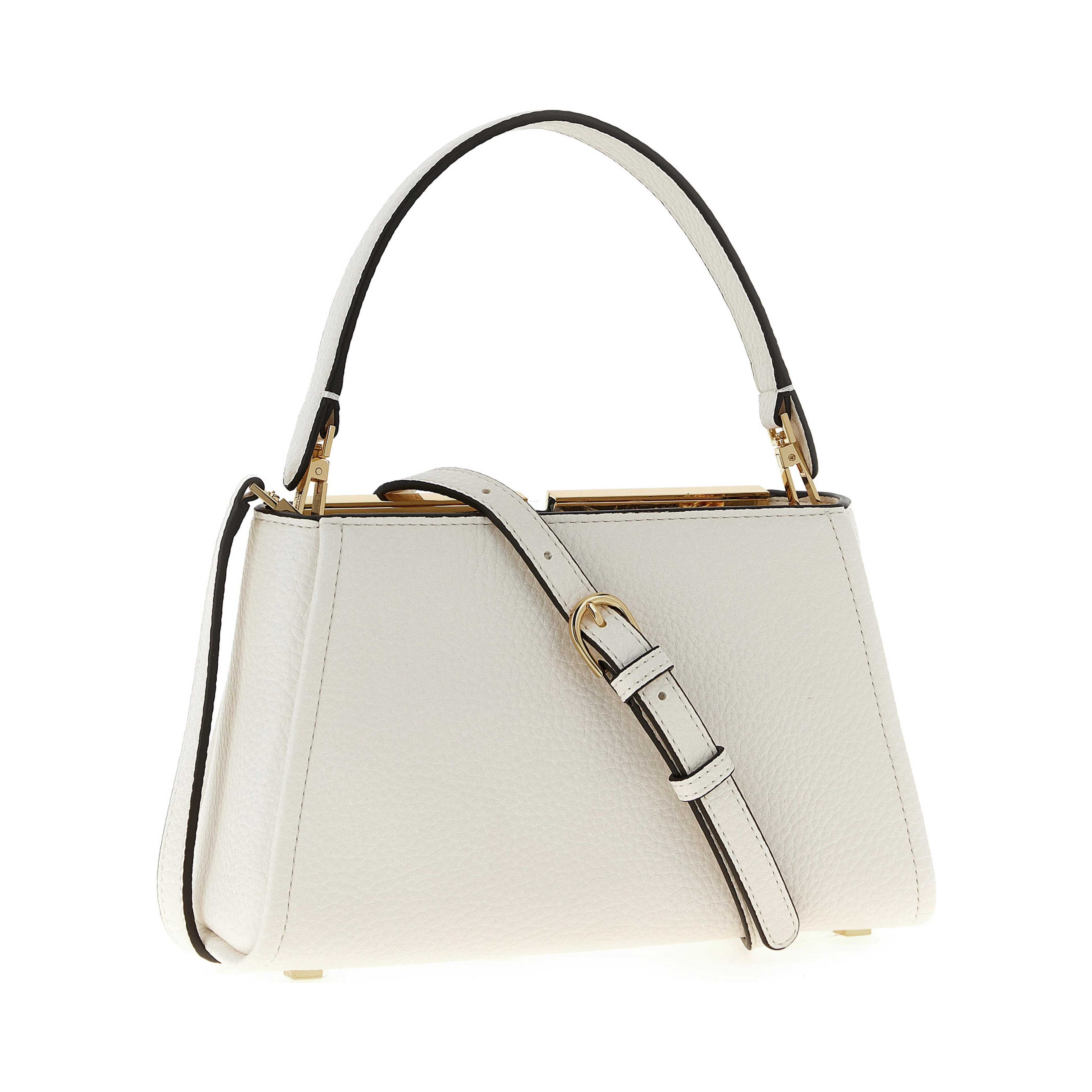 White Polyester Handbag