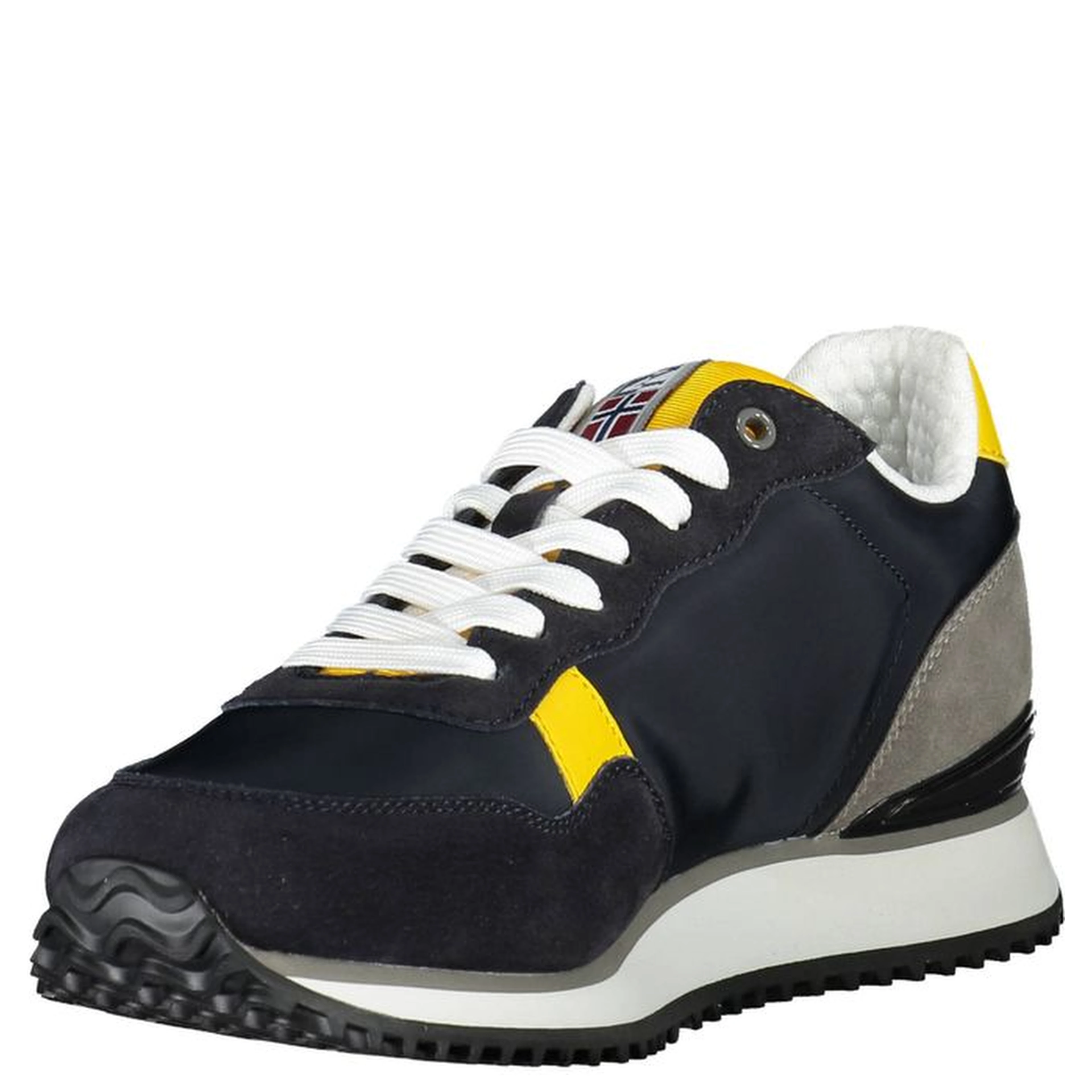 Blue Polyester Men's Sneaker