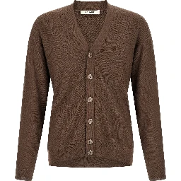 Brown Wool Cardigan