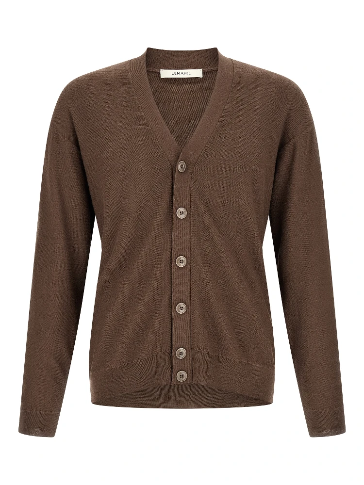 Brown Wool Cardigan