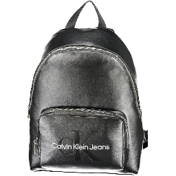 Black Polyester Women's Backpack