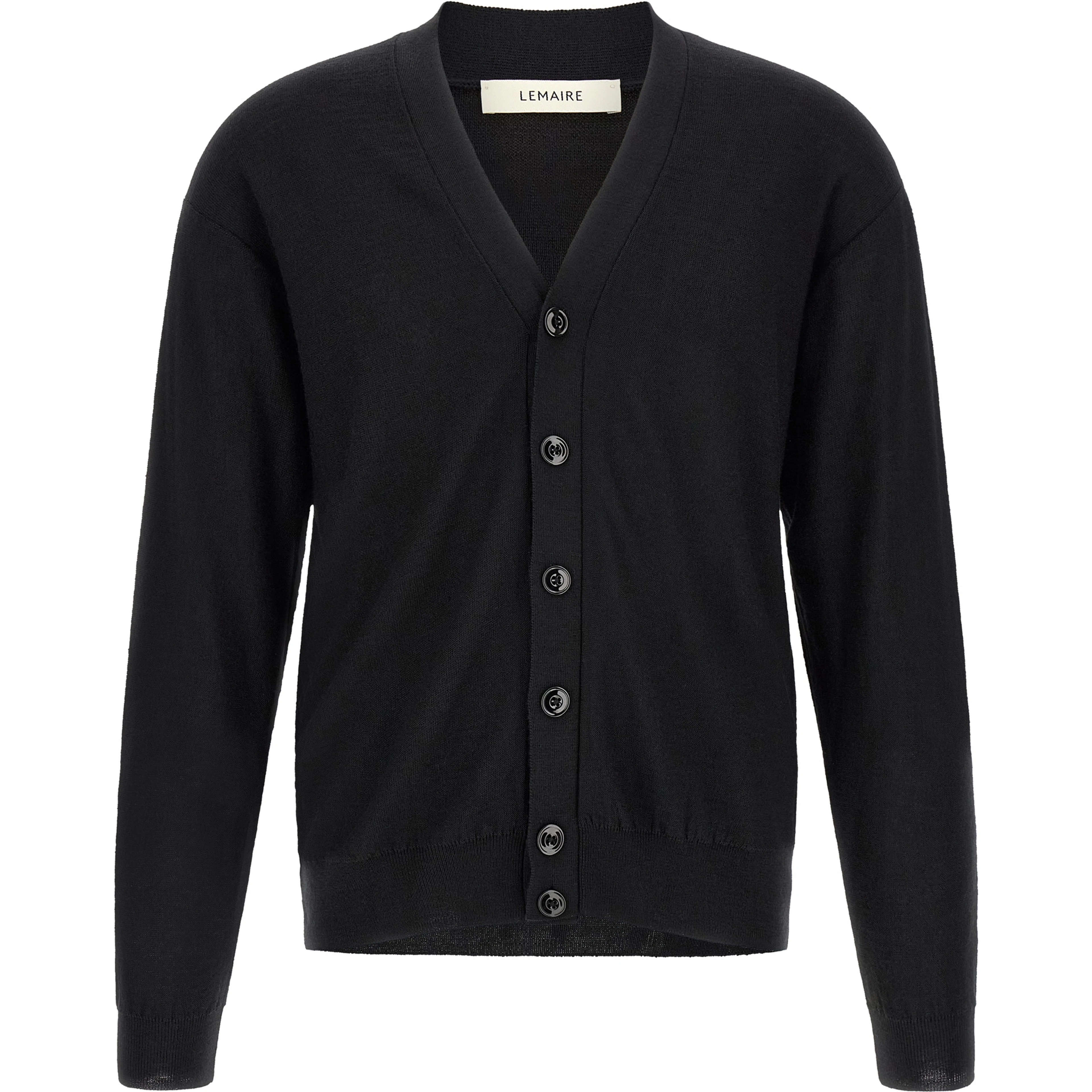 Black Wool Cardigan