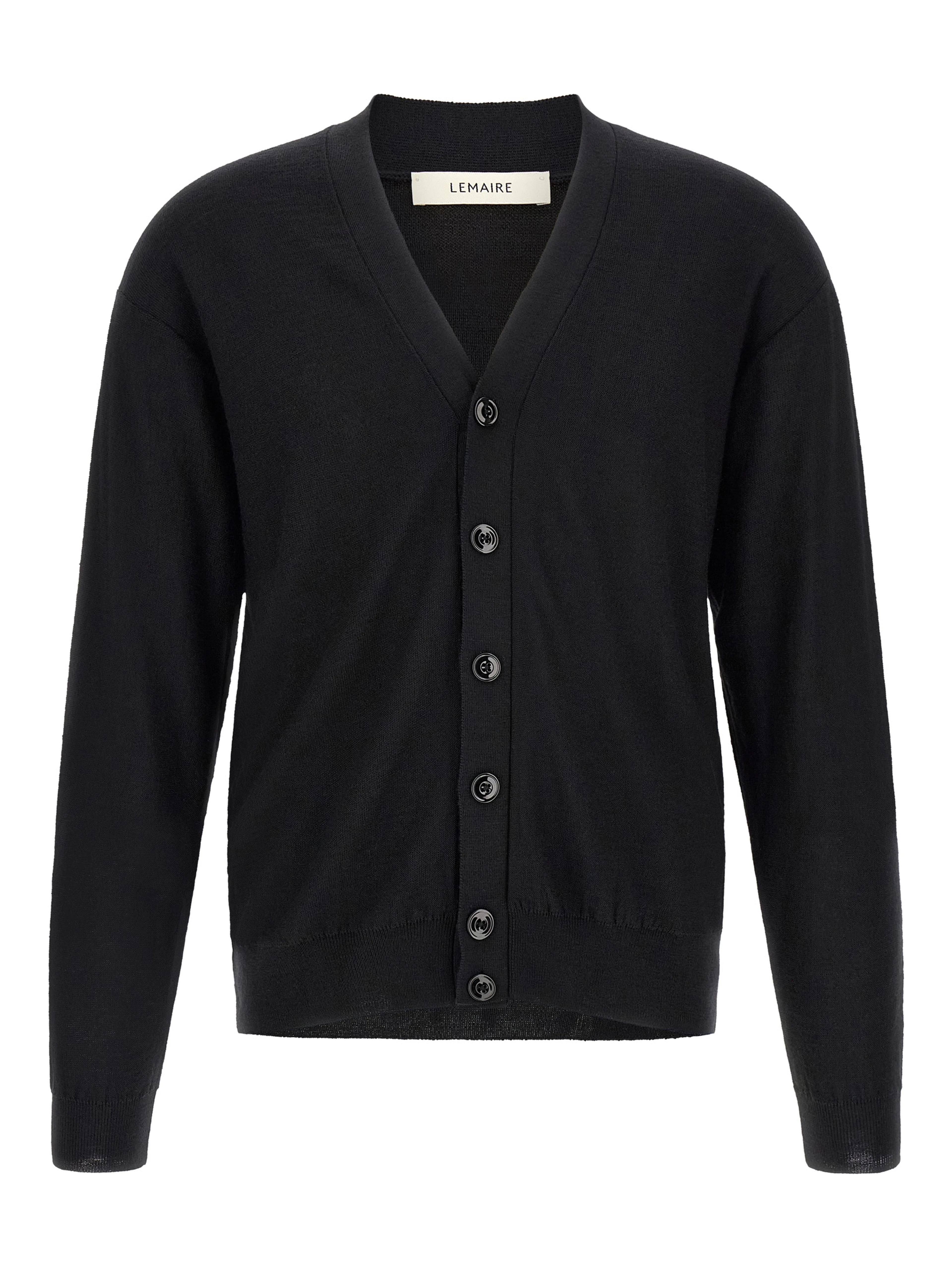 Black Wool Cardigan