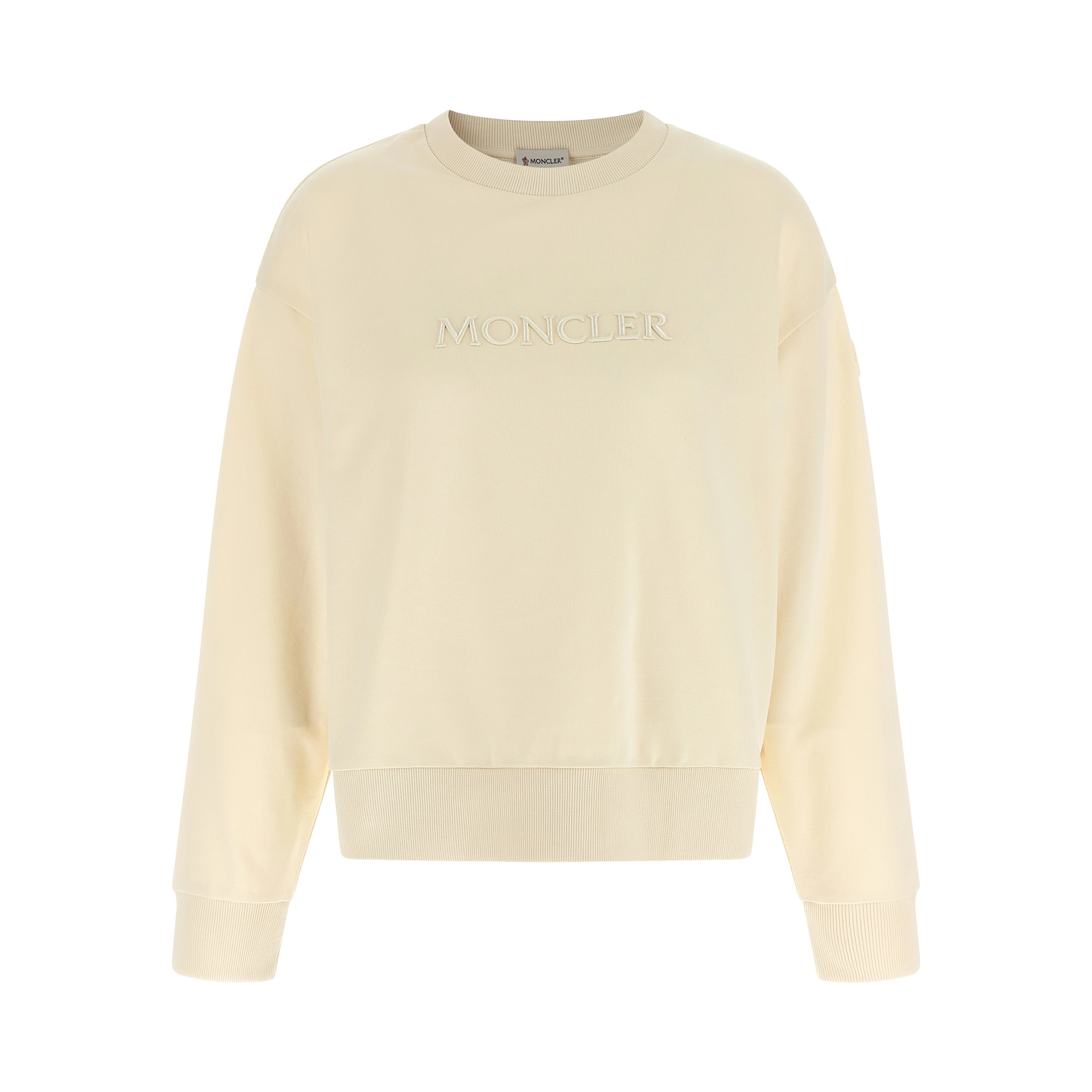 Beige Cotton Sweatshirt