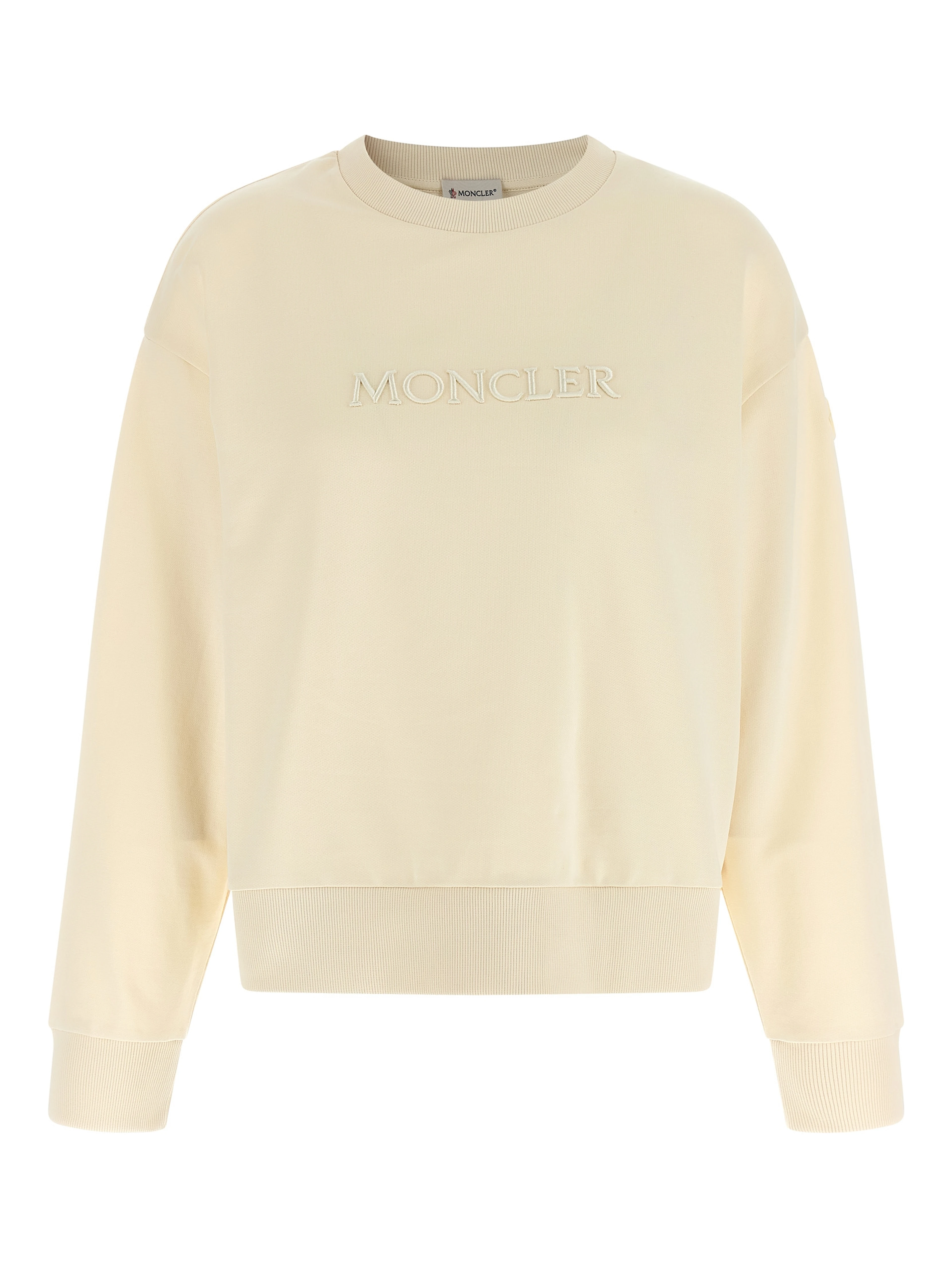 Beige Cotton Sweatshirt