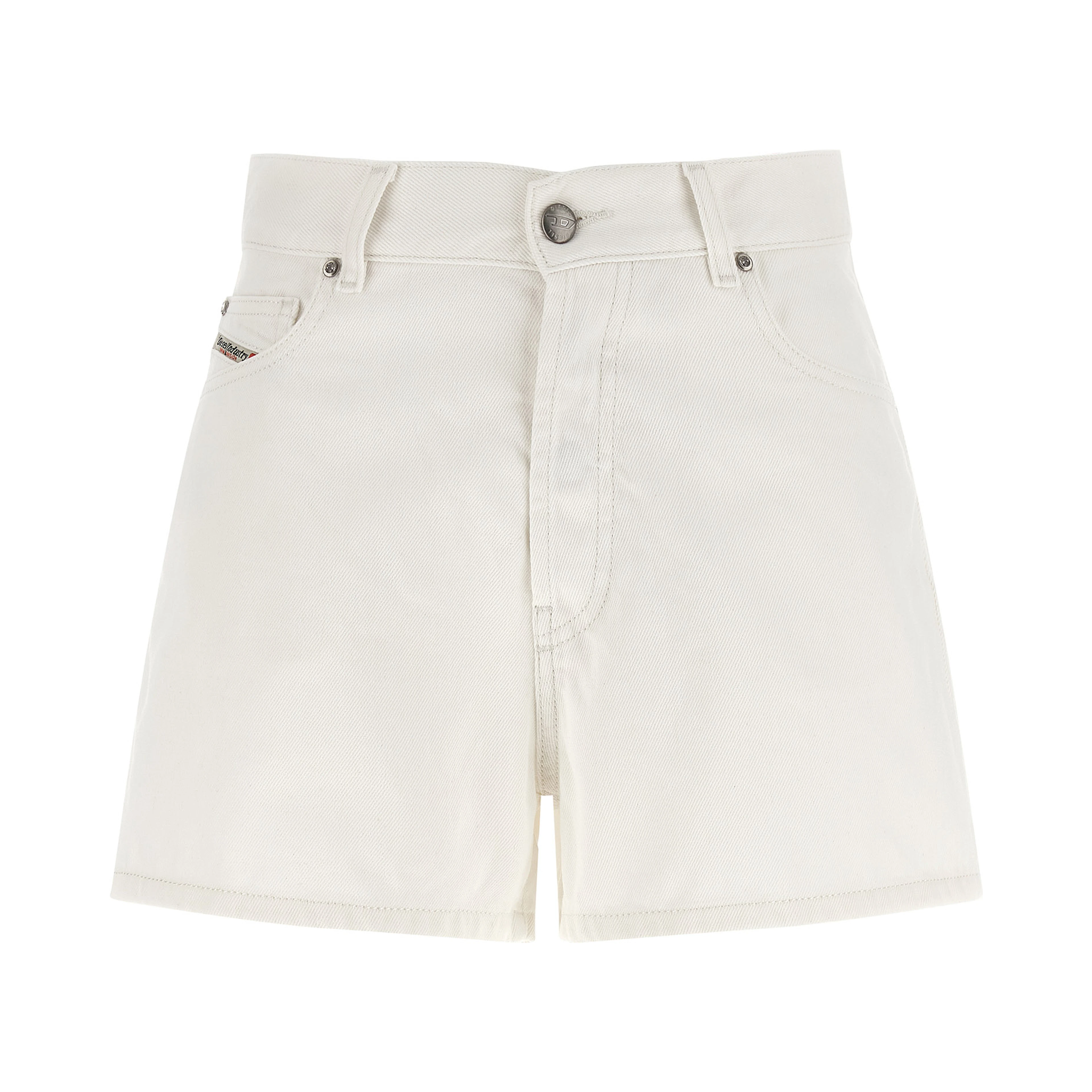White Cotton Bermuda Shorts