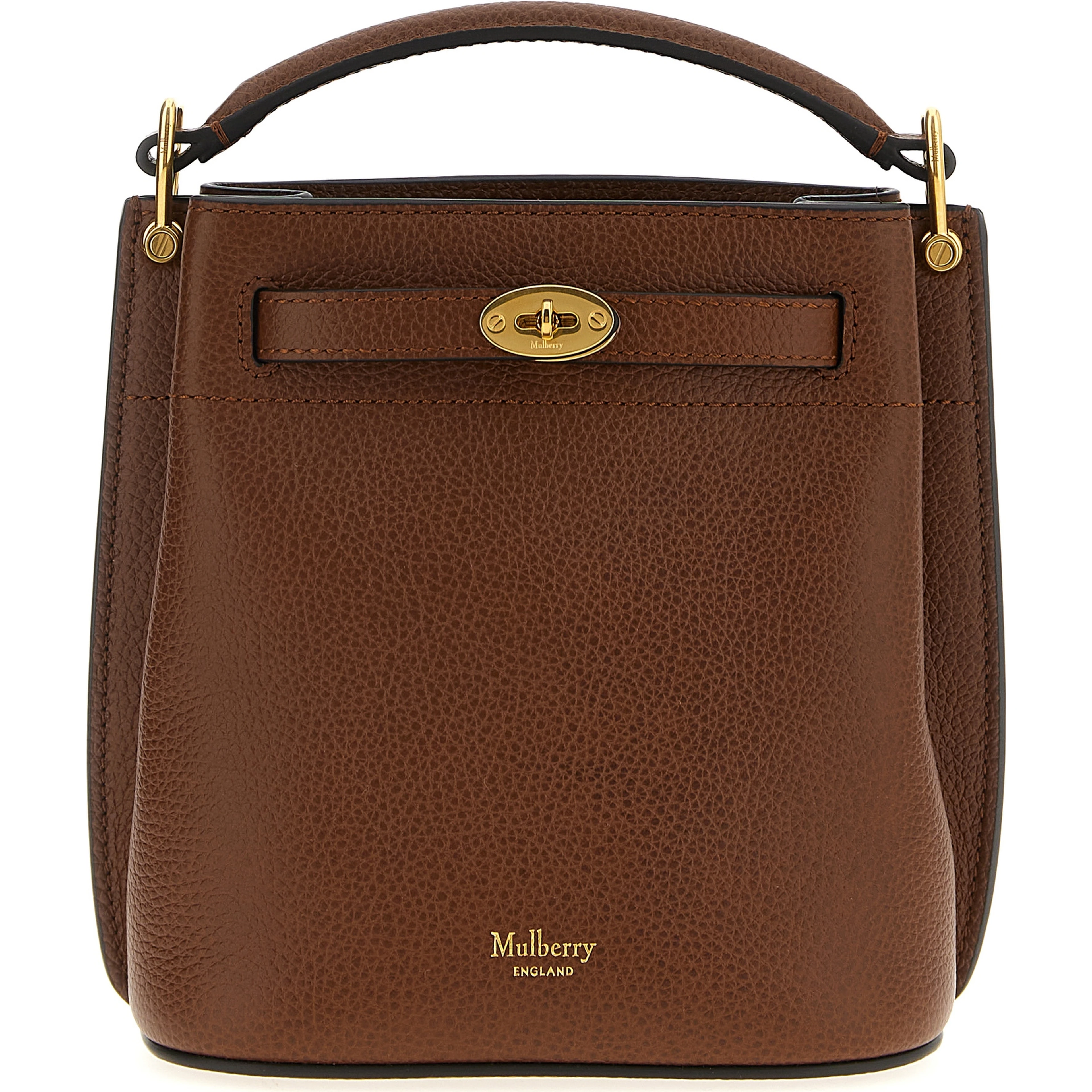 Brown Calfskin Crossbody Bag