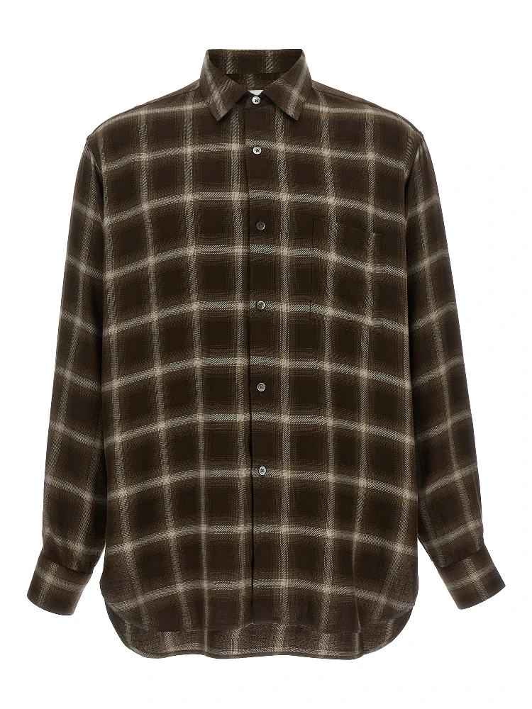 Brown Lyocell Blouse