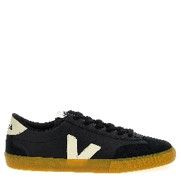 Black Calfskin Low Top Sneakers