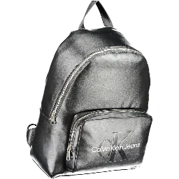 Black Polyester Women's Backpack