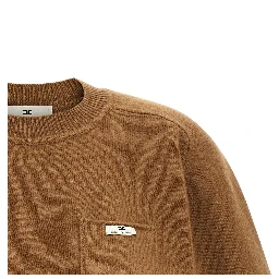 Brown Wool Sweatshirt