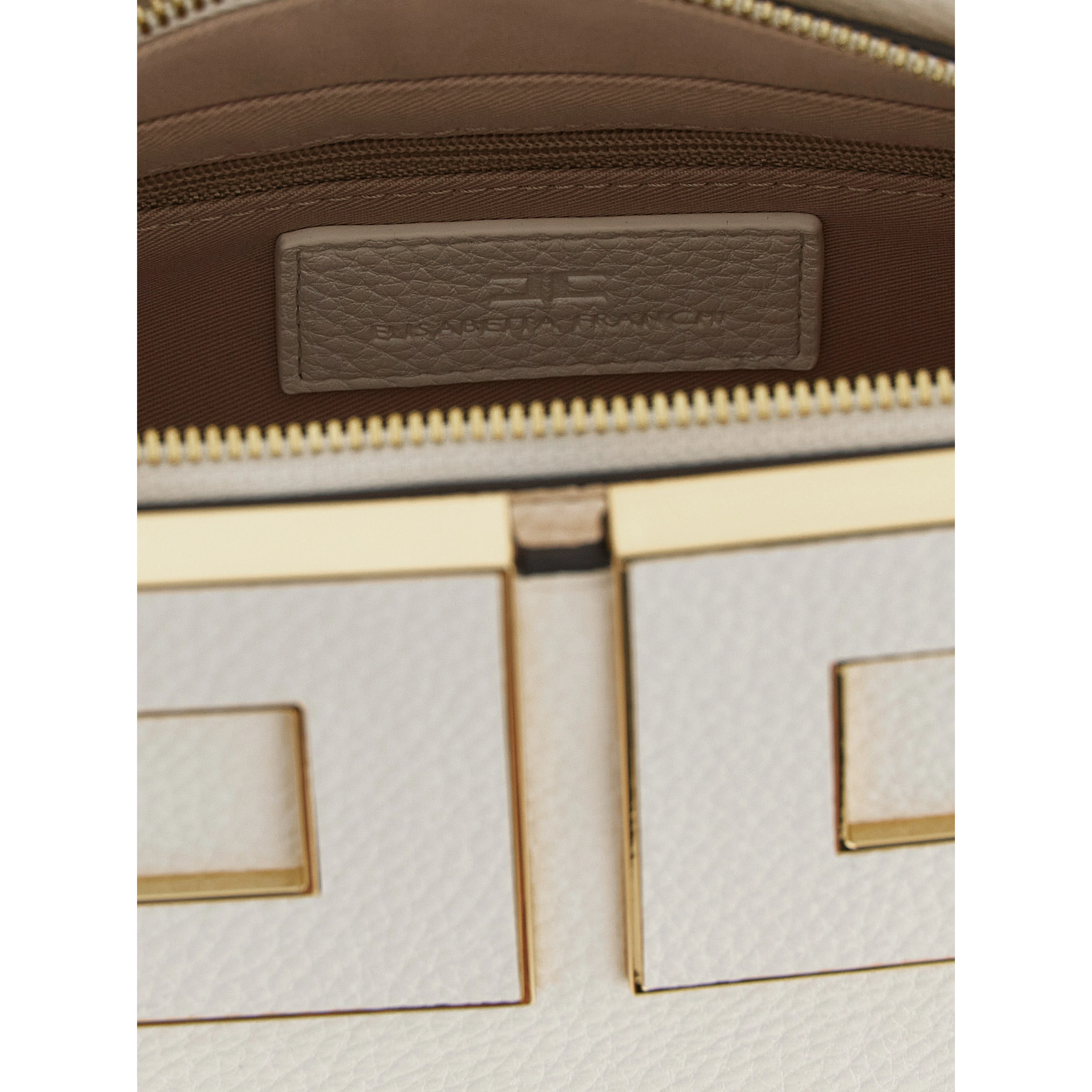 White Polyester Handbag