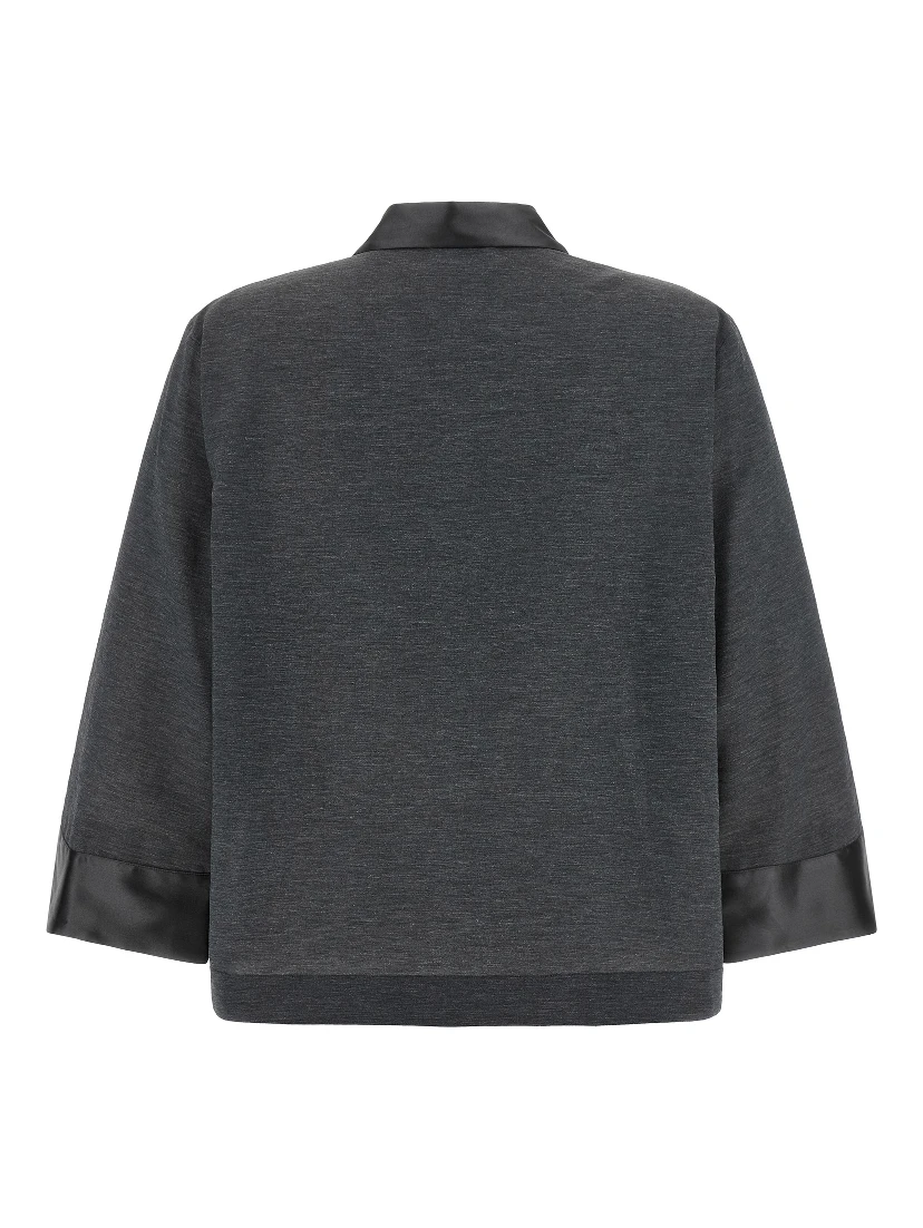 Gray Lyocell Blouse