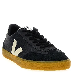 Black Calfskin Low Top Sneakers