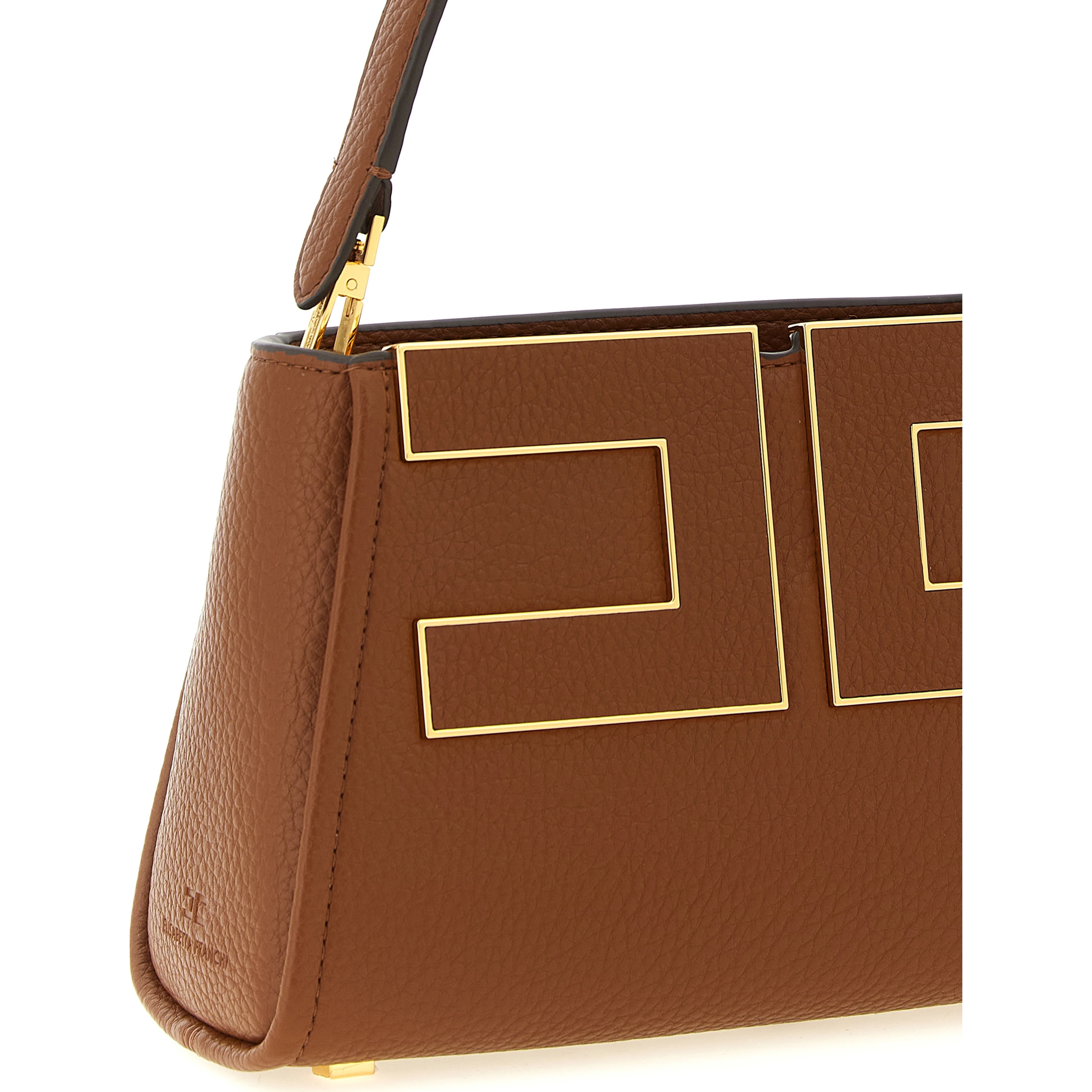 Brown Polyester Handbag