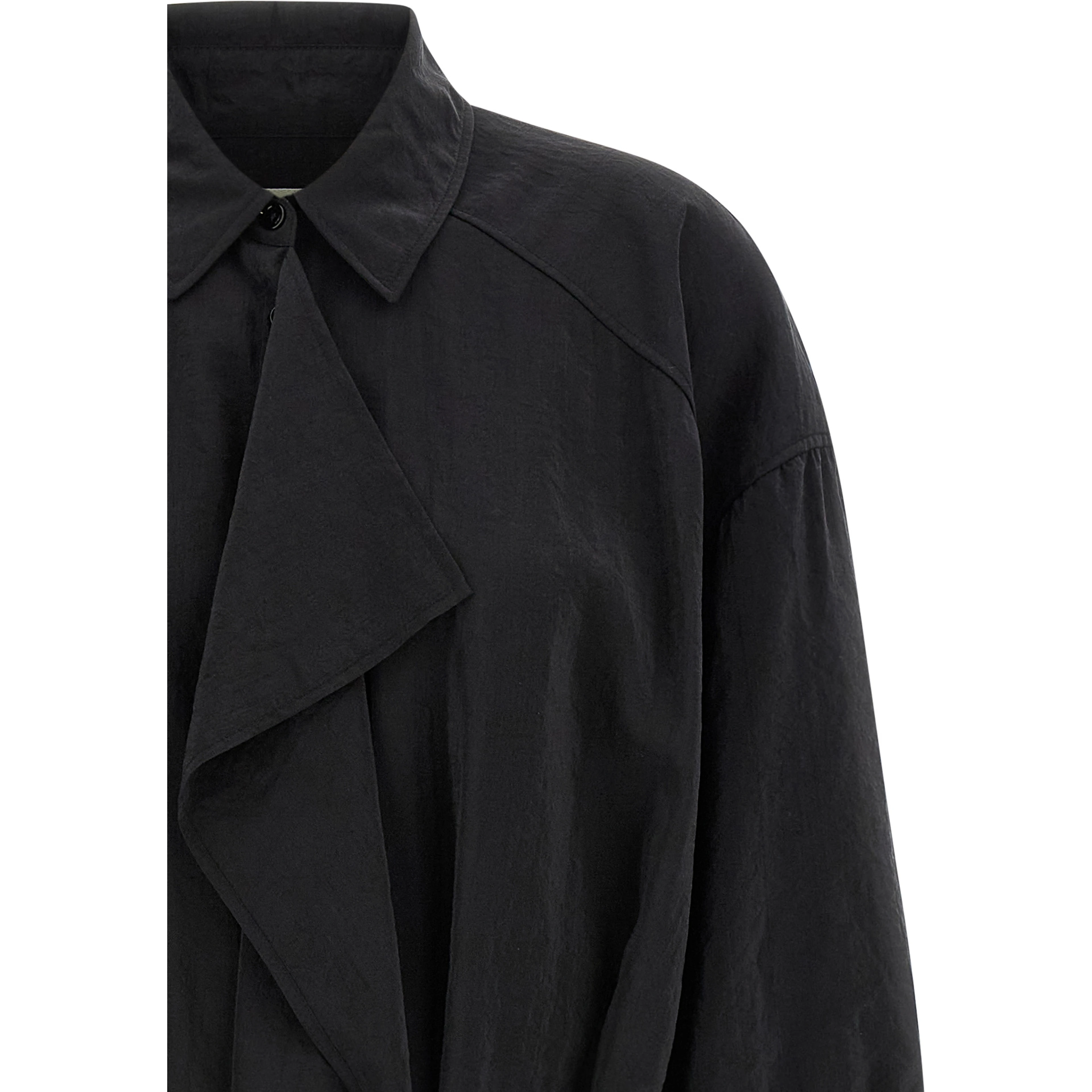 Black Silk Midi Dress